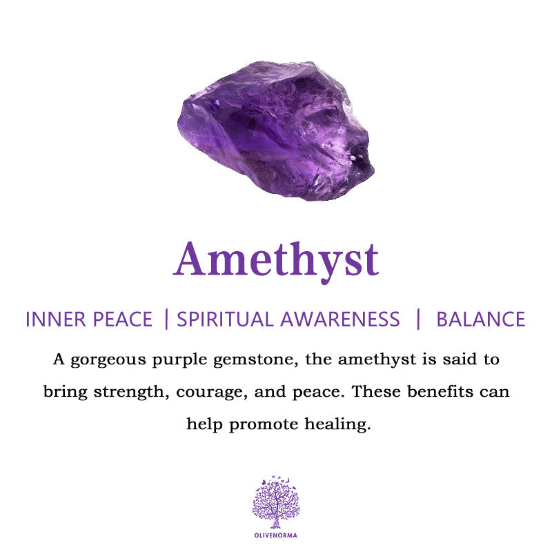 Olivenorma Amethyst Crystal Feng Shui Tree Lamp